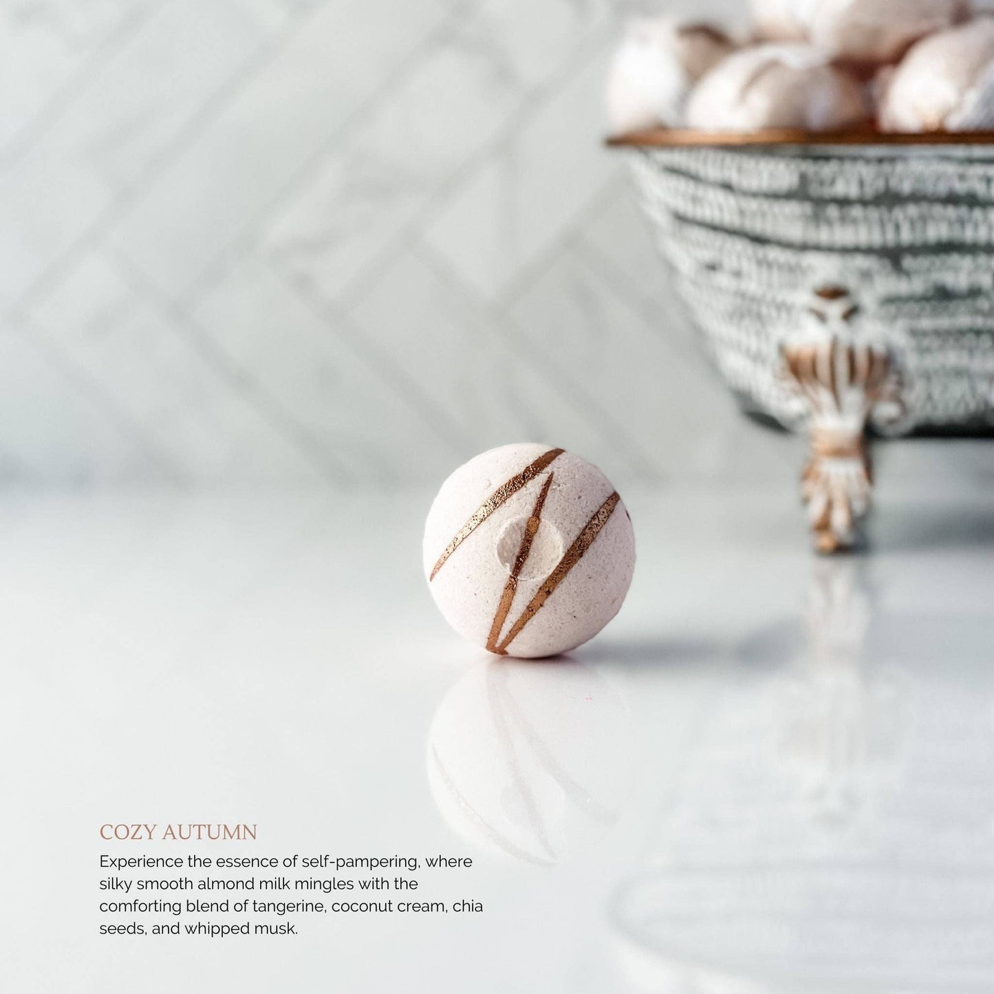 Bath Bombs Fall Collection: White Pumpkin Lilac