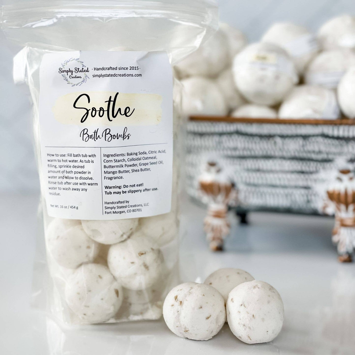 Soothe Bath Bombs: Standard Bath Bomb (individually wrapped)