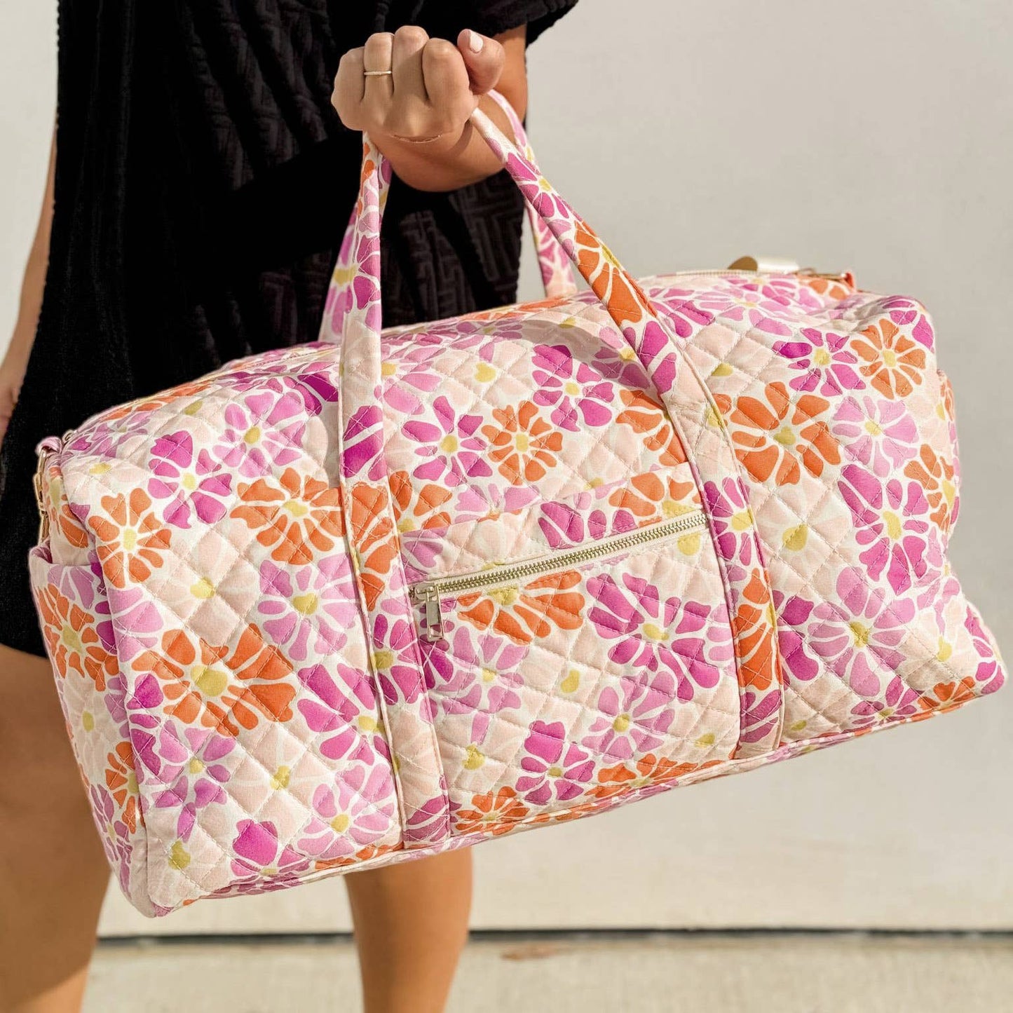 Floral Pattern Cosmetic Bag