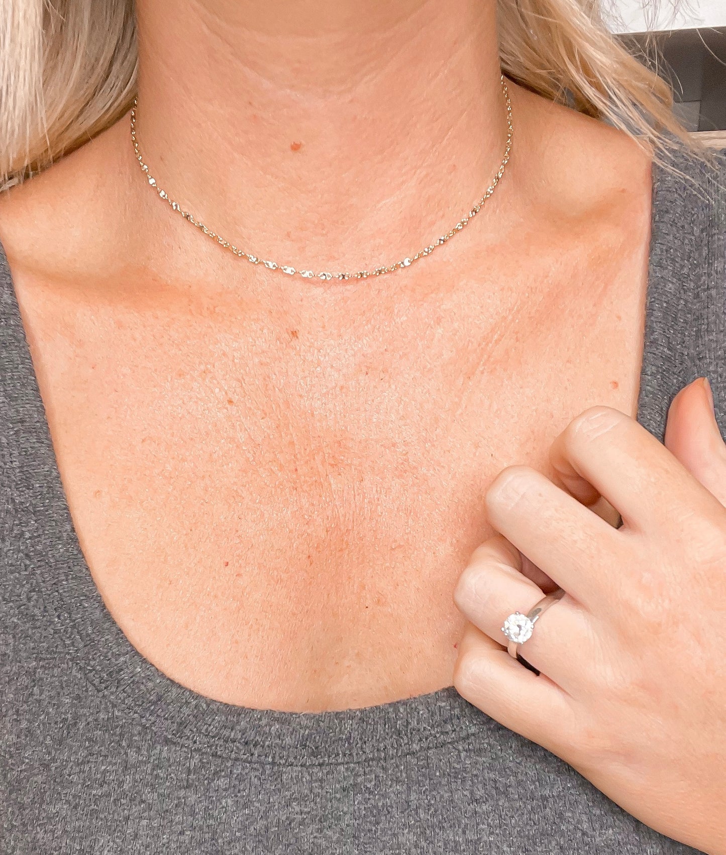 Tala Chain Necklace (Silver and Gold)