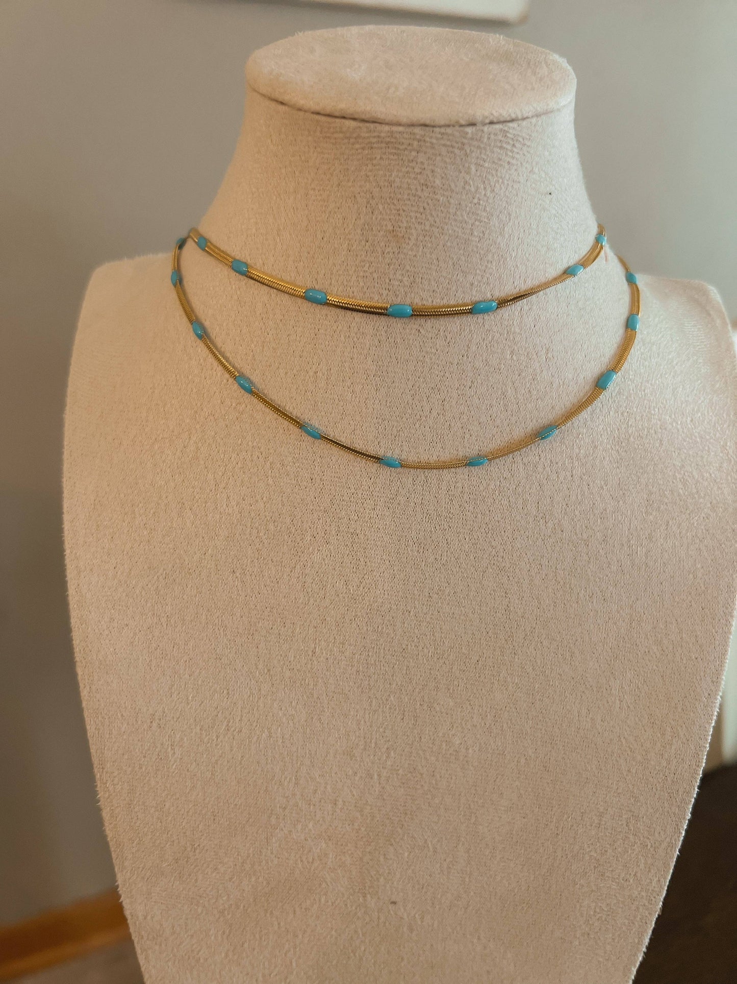 Turquoise Snake Necklace