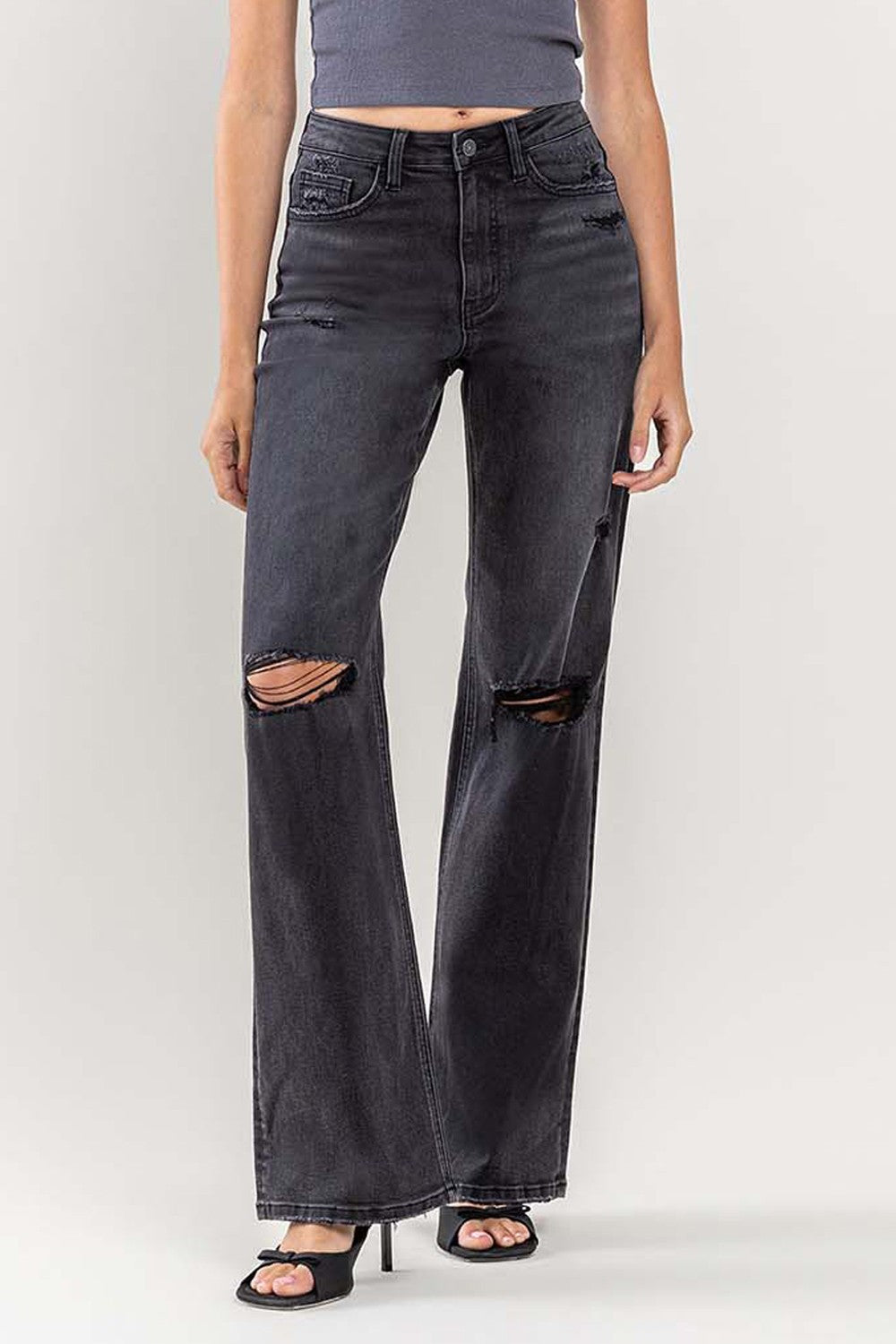 Audible High Rise Flare Jeans