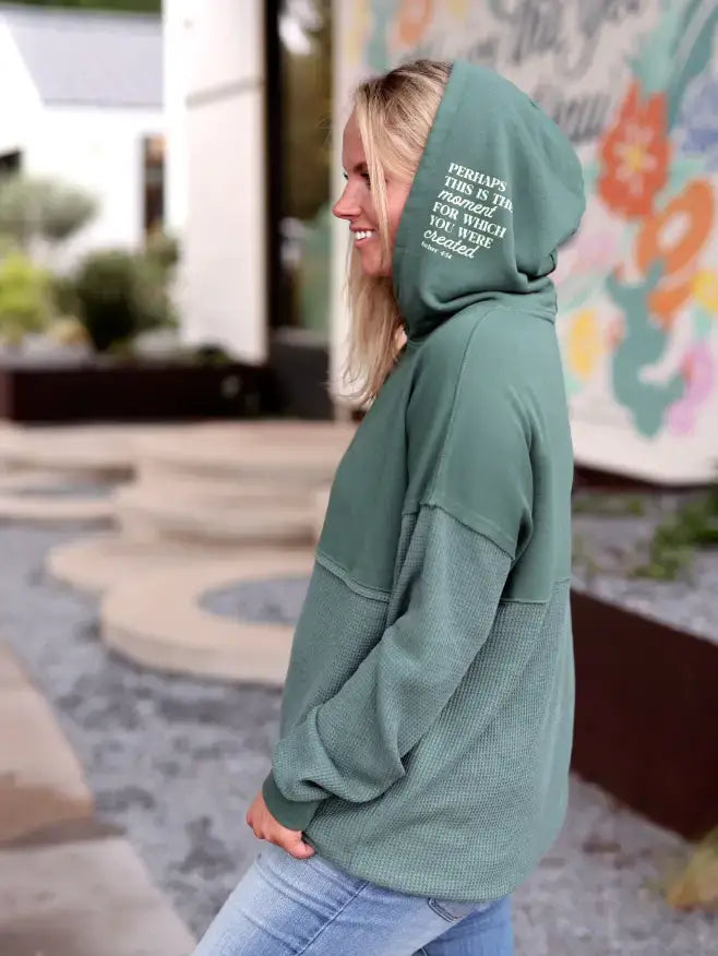 Hidden Message Waffle Hoodie