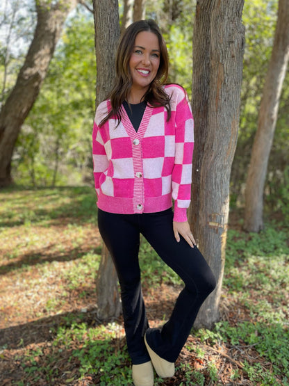 PREORDER: All My Life Checkered Cardigan in Three Colors