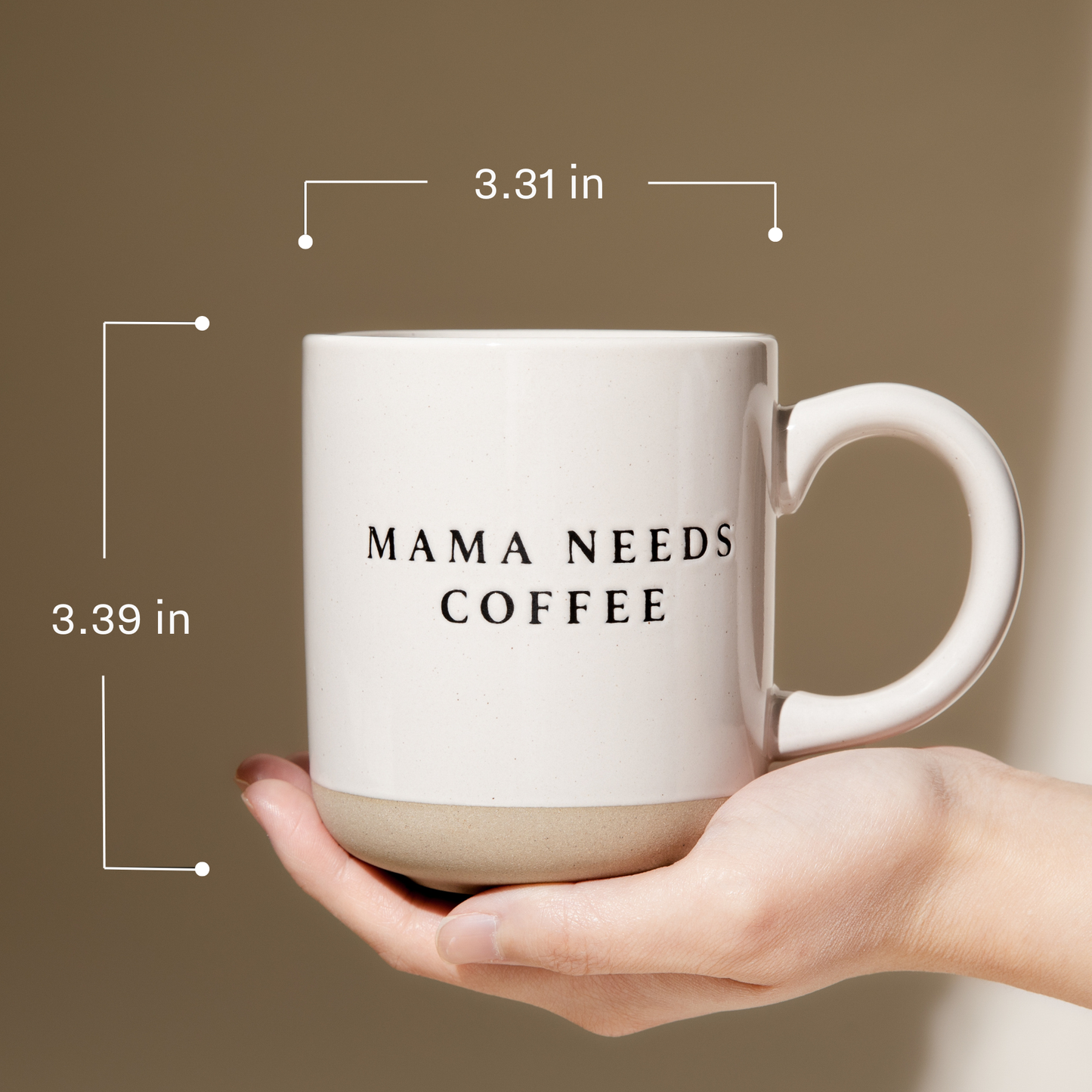 Mama Needs Coffee Stoneware Coffee Mug - Gifts & Home Decor