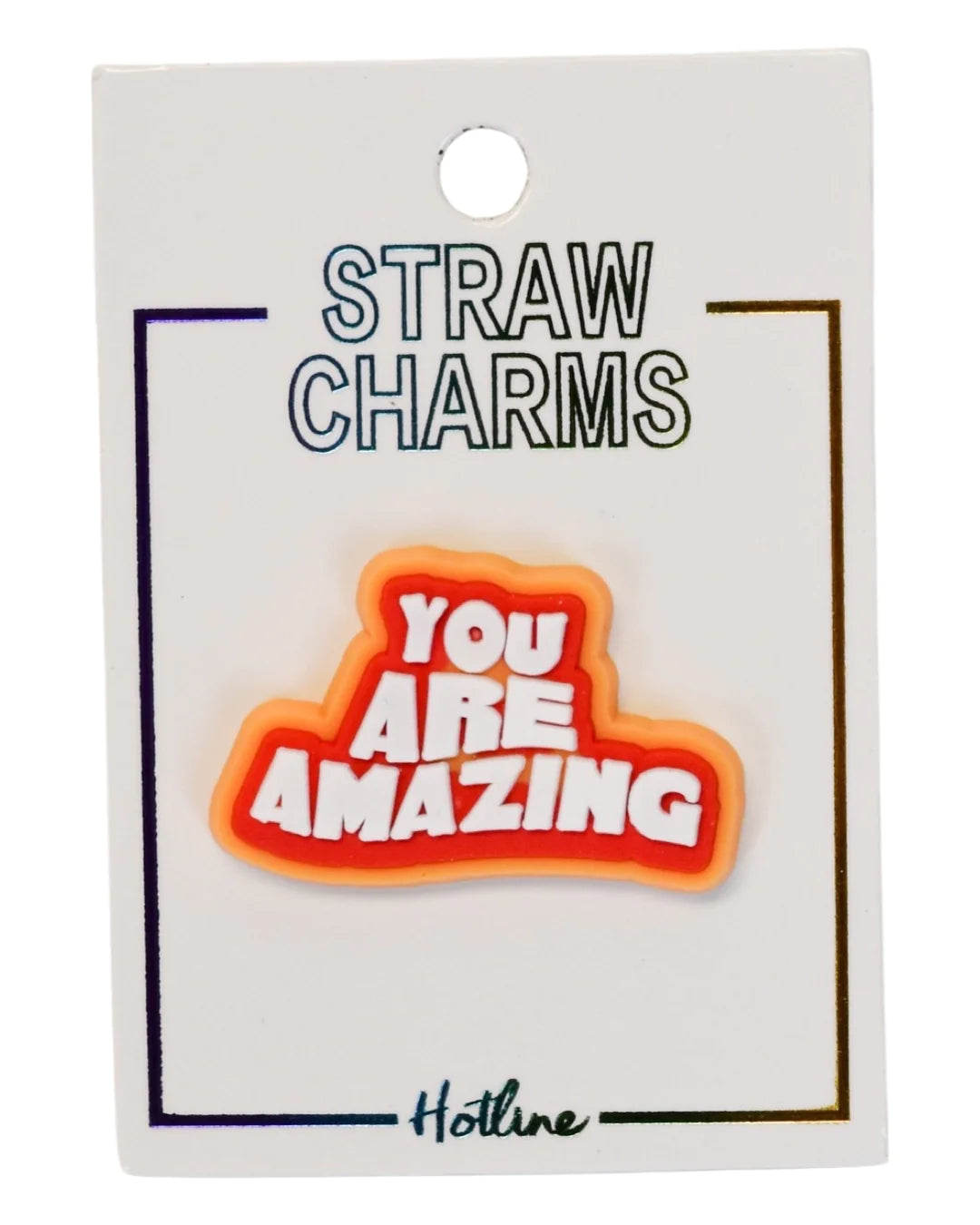 Tumbler Straw Charms- Phrases