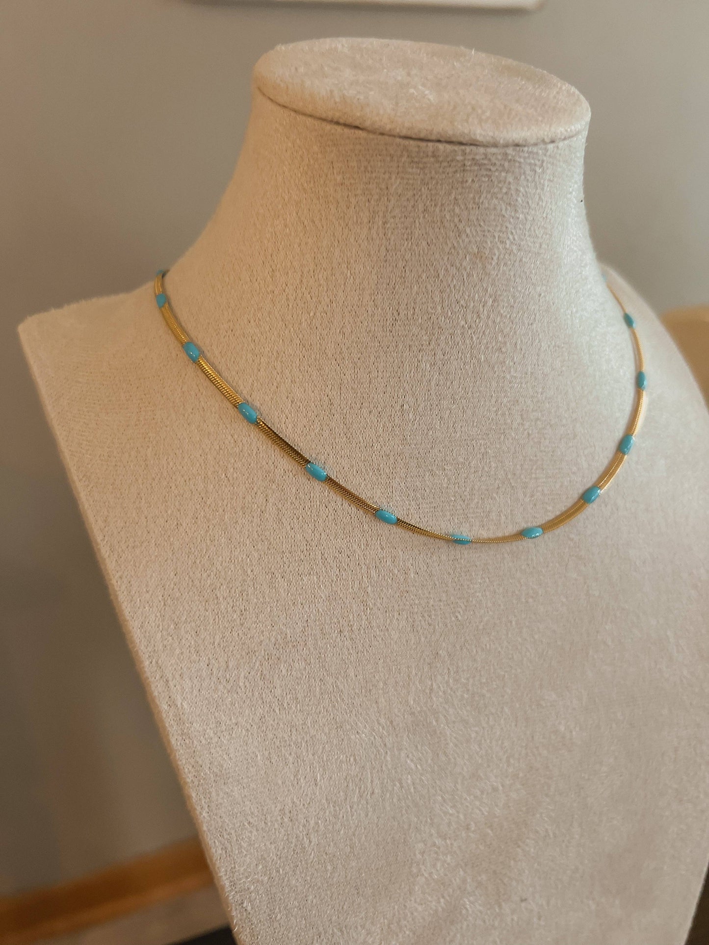 Turquoise Snake Necklace