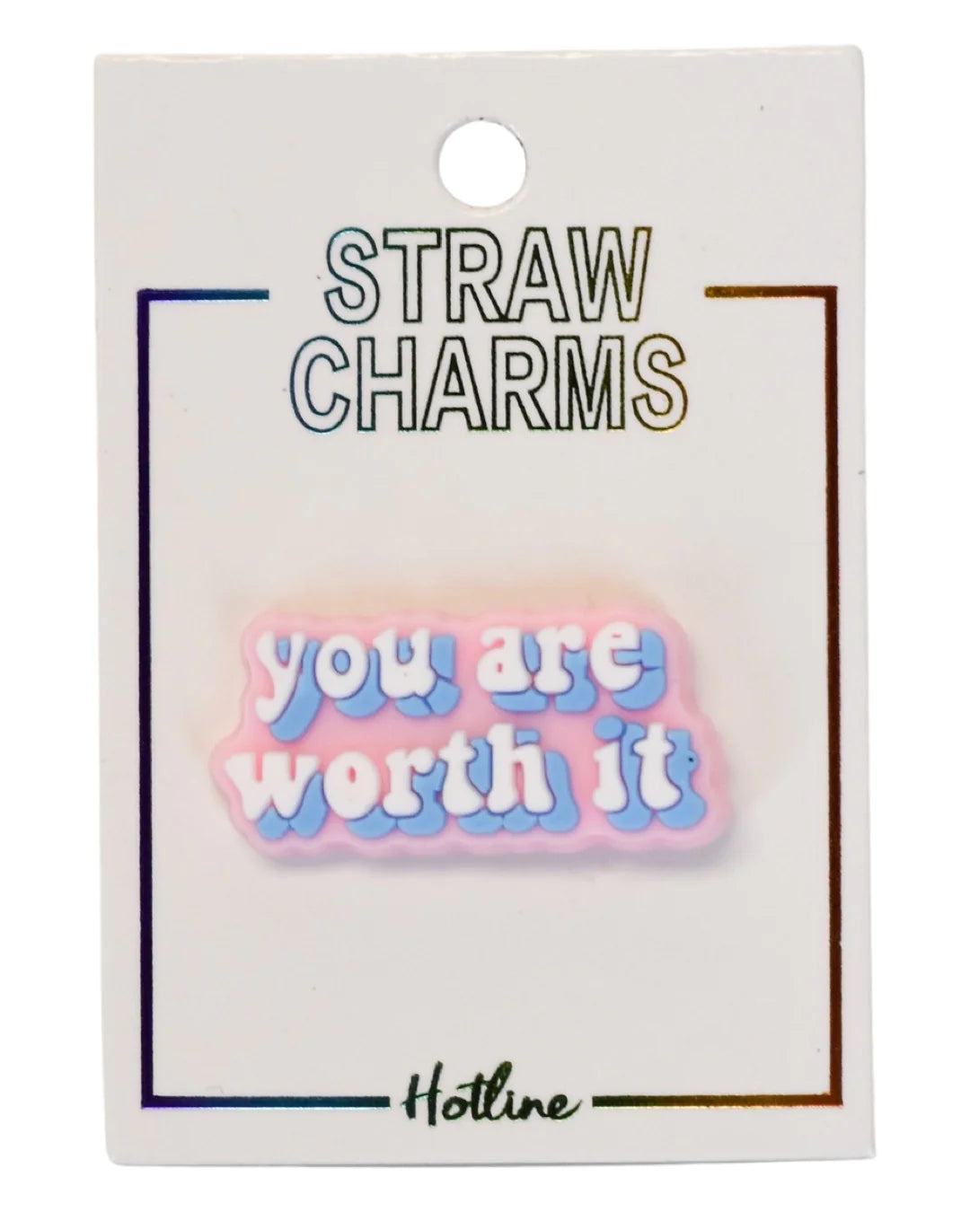 Tumbler Straw Charms- Phrases