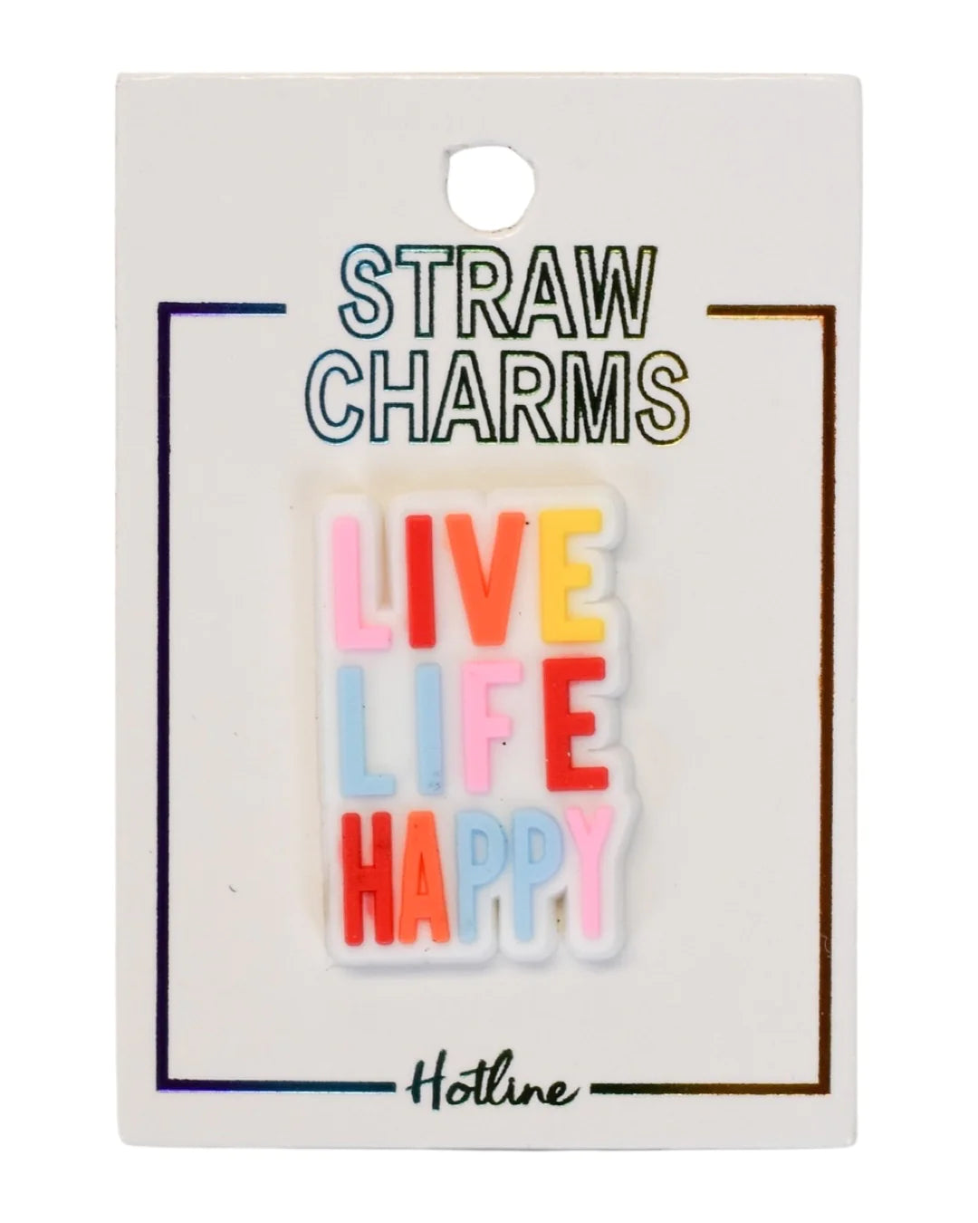 Tumbler Straw Charms- Phrases