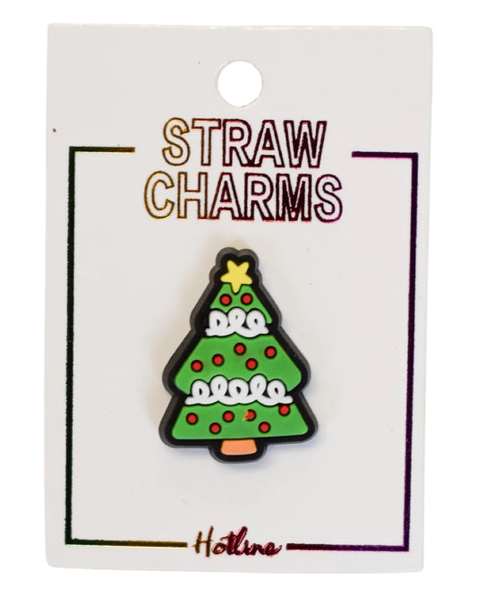 Tumbler Straw Charms- Holiday