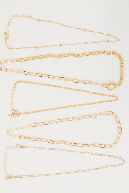 Golden Hour Links Everyday Set in Gold