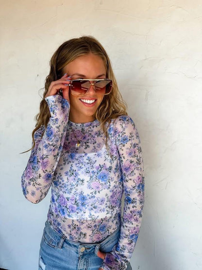 Spring Dress It Up Mesh Top