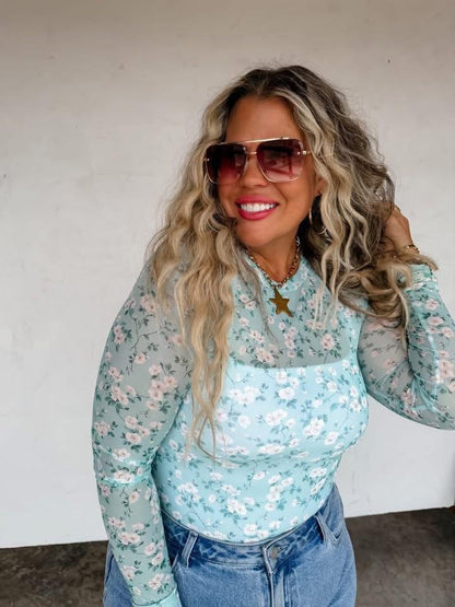 Spring Dress It Up Mesh Top