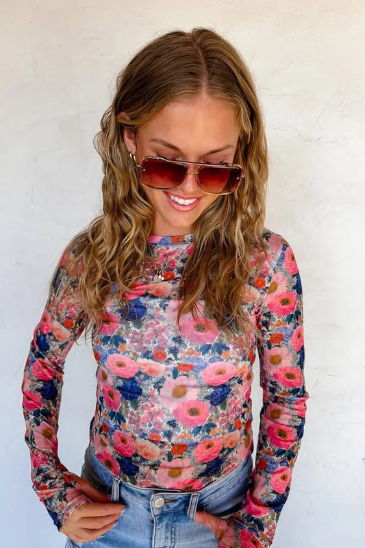 Spring Dress It Up Mesh Top