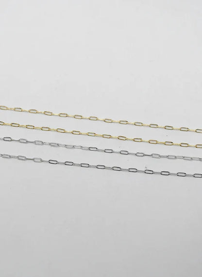PREORDER: Mini Paperclip Chain Necklace in Gold