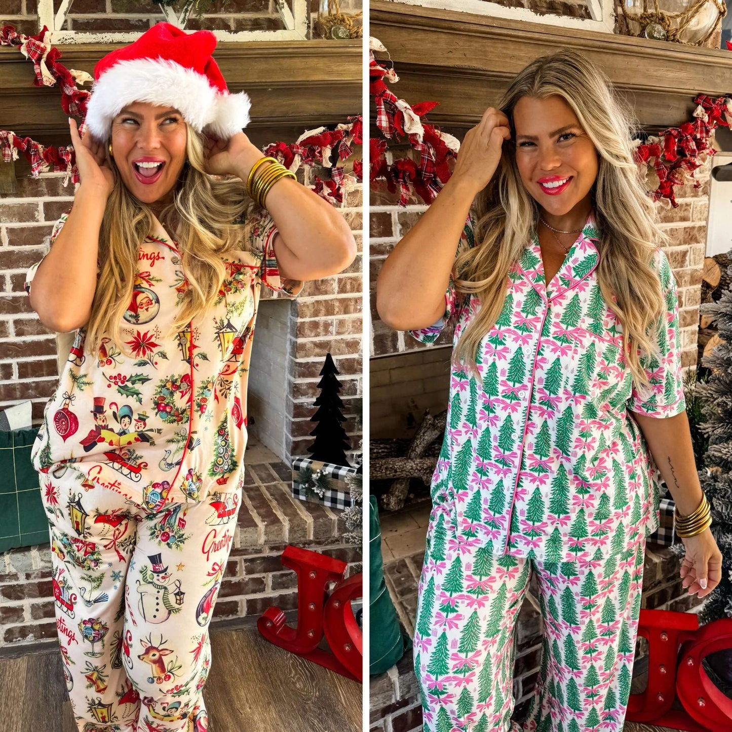 PREORDER: Tis the Season Luxe PJ Set in Two Prints