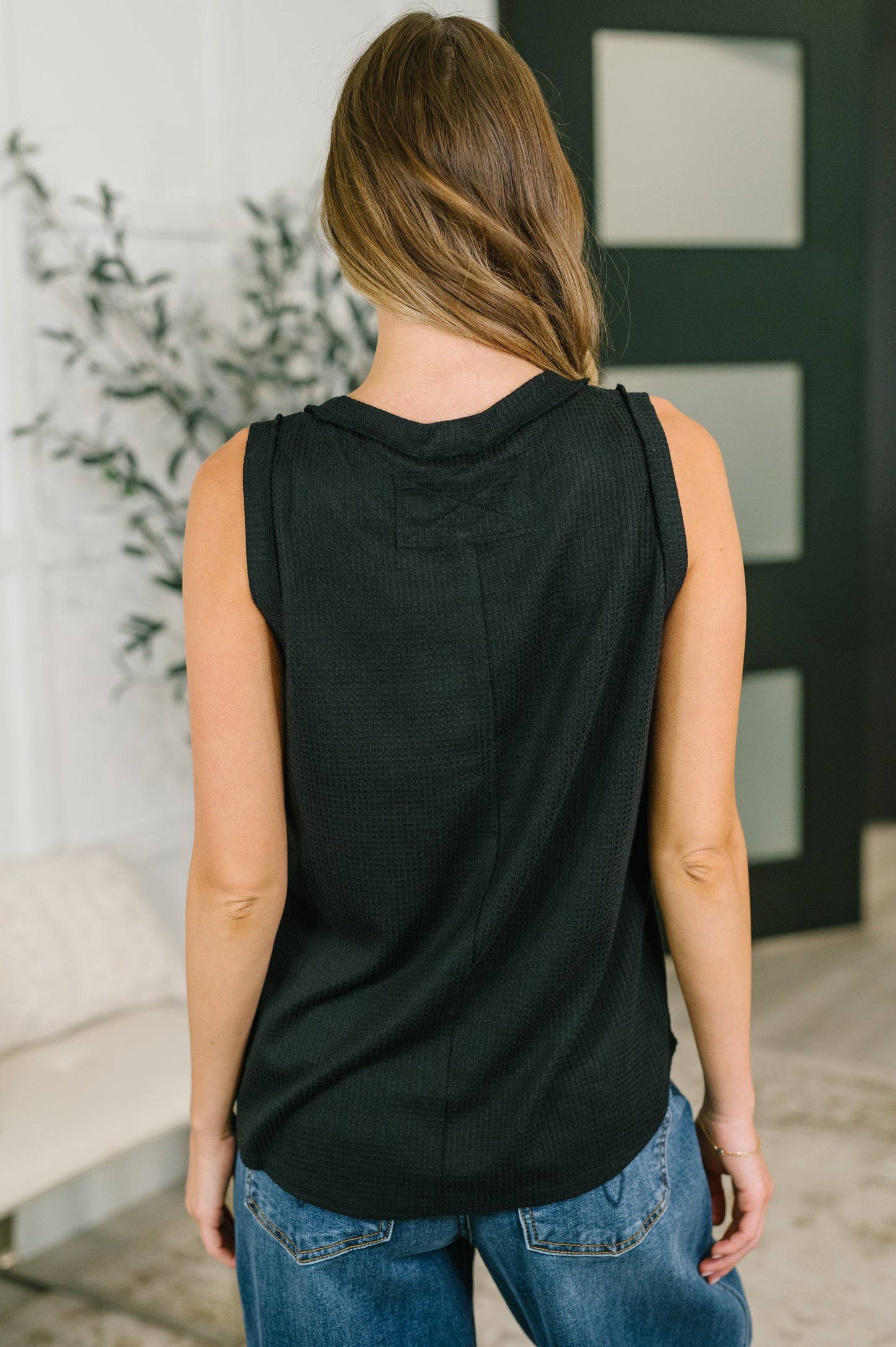 Thread Theory Round Neck Tank in Black