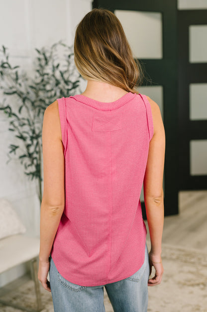 Thread Theory Round Neck Tank in Pink