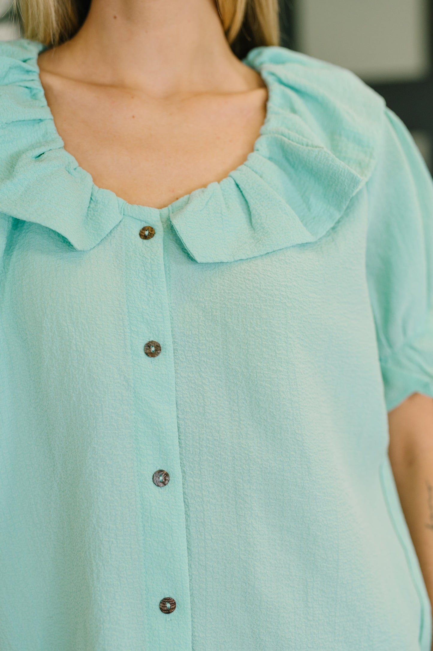 Wherever the Wind Blows Balloon Sleeve Blouse