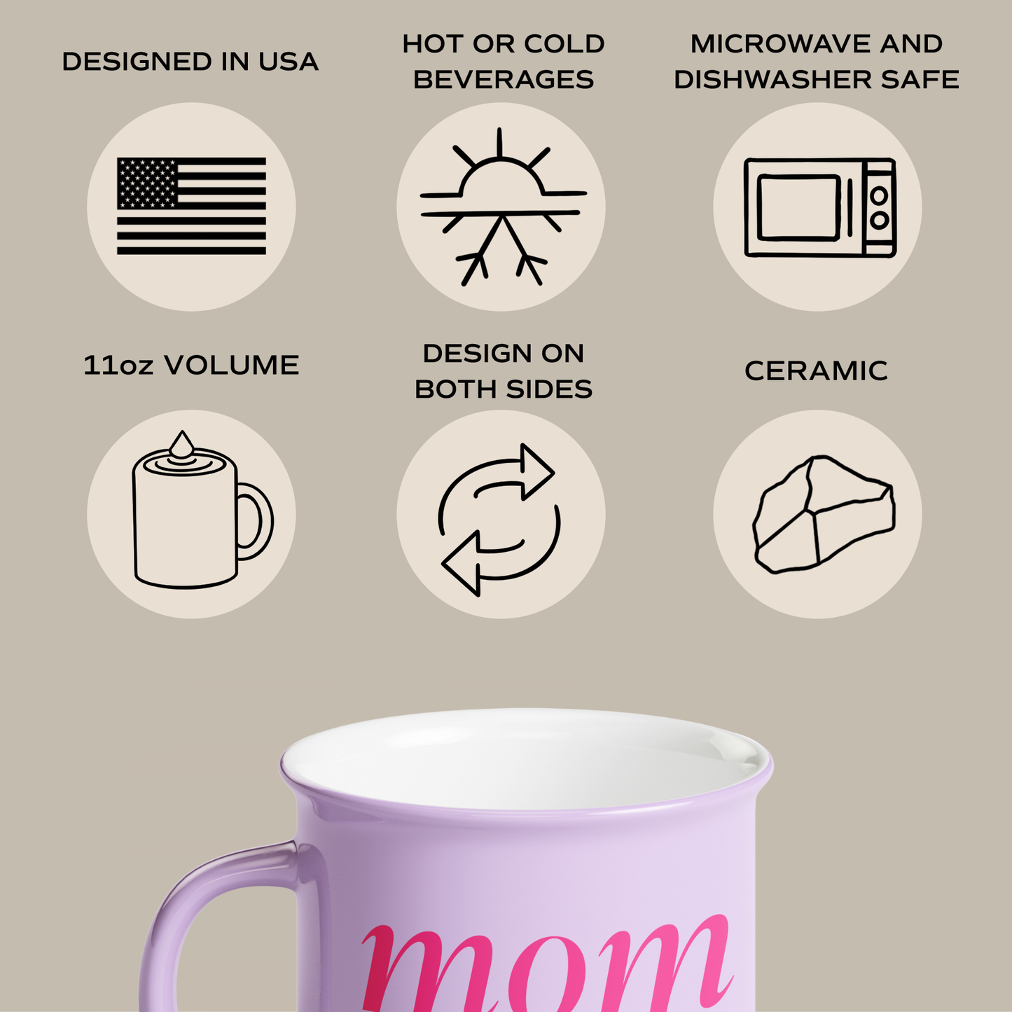 Mom Life 11 oz Campfire Coffee Mug - Home Decor