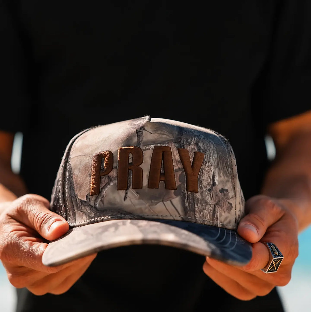 Pray- Forest Camo Hat