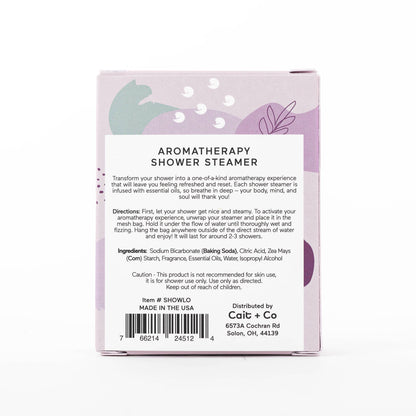 Luxe Lavender + Oat Shower Steamer Fizzy Bomb