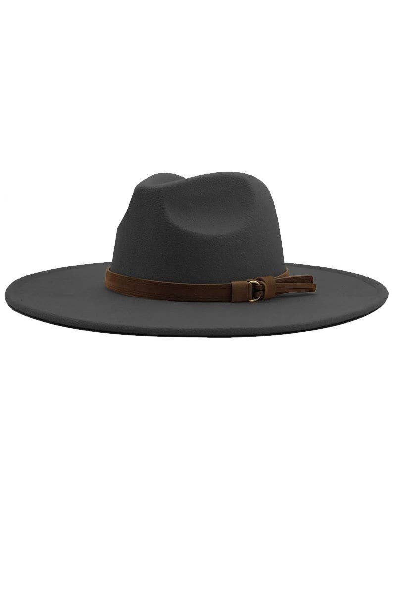 Wide Brim Hat Grey