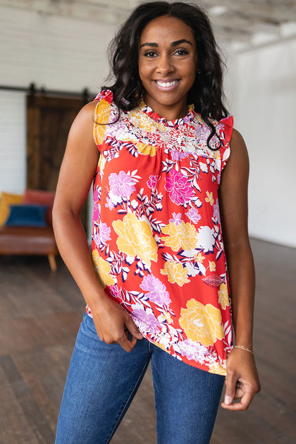 Among The Flowers Floral Top