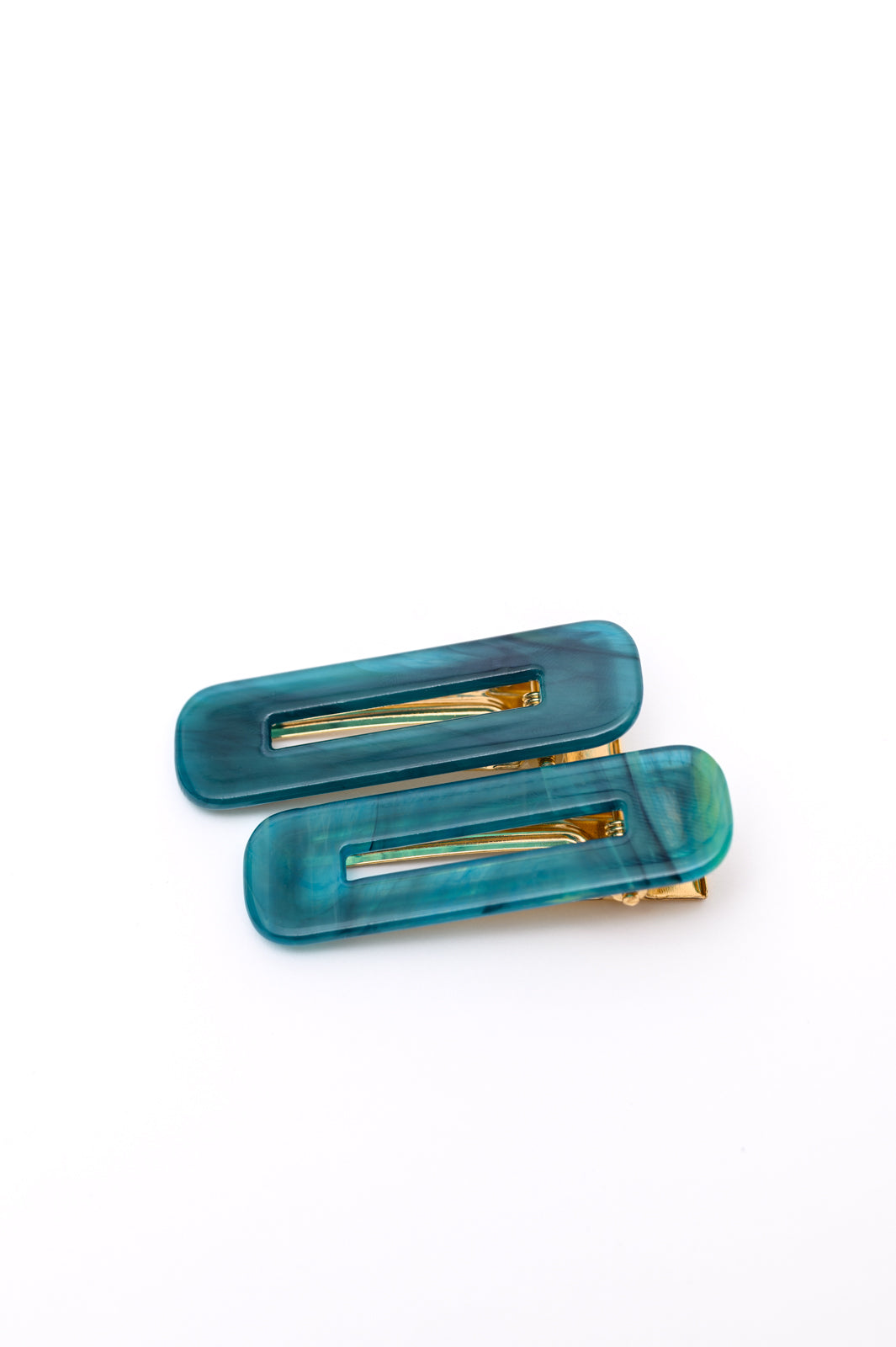 Double Trouble 2 Pack Hair Clip in Sea Blue