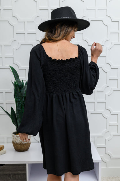 Love Like This Long Sleeve Dress in Black